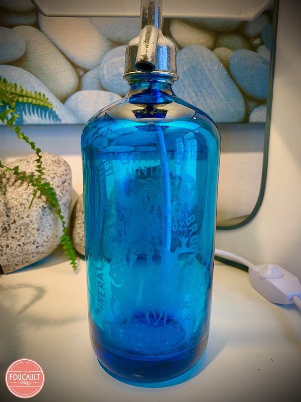 Siphon Flasche blau