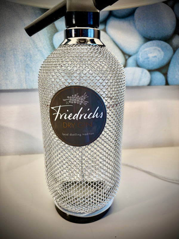 Siphonflasche "Friedrichs Dry Gin"