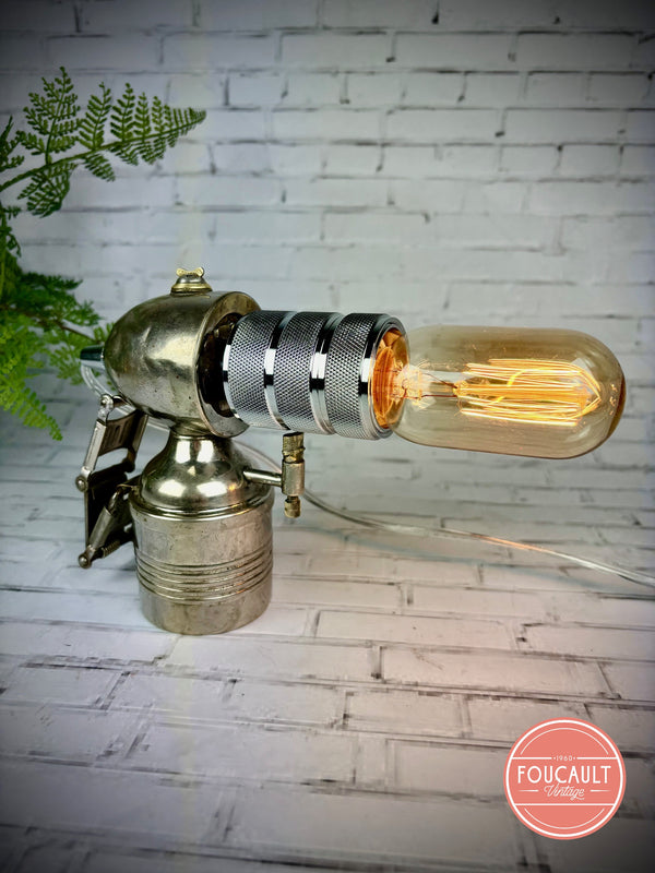 Antike Karbit Fahrradlampe