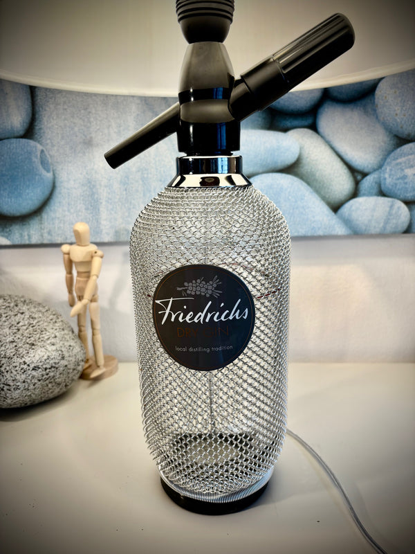 Siphonflasche "Friedrichs Dry Gin"