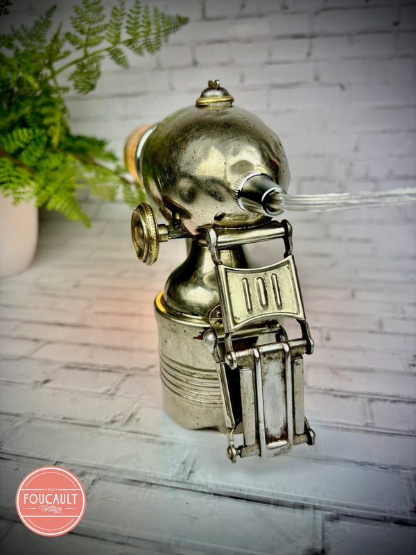 Antike Karbit Fahrradlampe